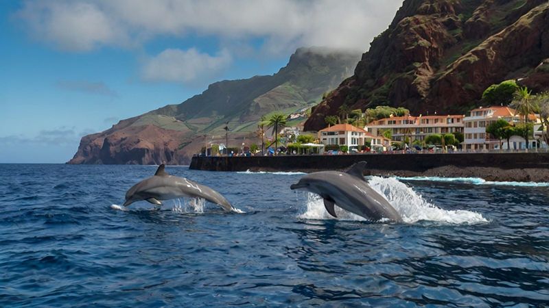 Dolphin watching in Madeira